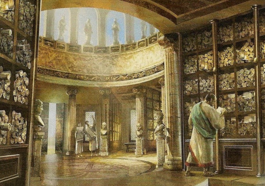 Alexandria Old Library Painting
